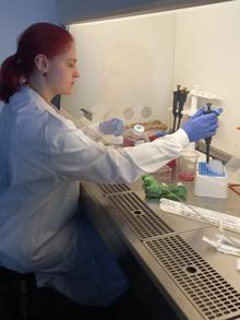 Alyssa Winder in the Lab