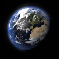 Earth viewed from space