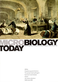 Cover of Microbiology Today, issue of August 1999