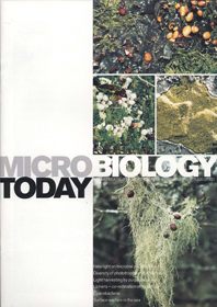 Cover of Microbiology Today, issue of August 2001