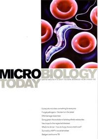 Cover of Microbiology Today, issue of August 2002