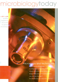 Cover of Microbiology Today, issue of August 2006