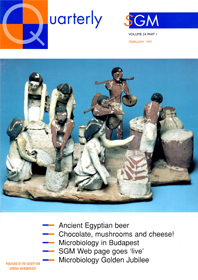 Cover of Microbiology Today, issue of February 1997