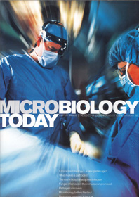 Cover of Microbiology Today, issue of February 2001