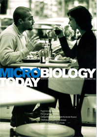 Cover of Microbiology Today, issue of February 2002