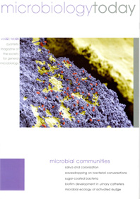 Cover of Microbiology Today, issue of February 2005