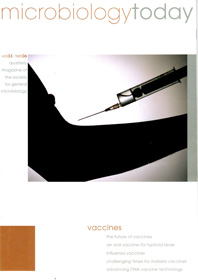 Cover of Microbiology Today, issue of February 2006