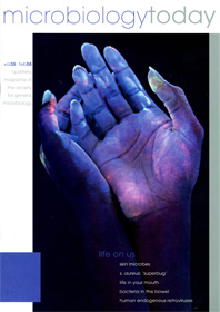 Cover of Microbiology Today, issue of February 2008