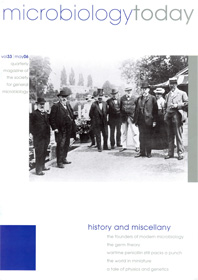 Cover of Microbiology Today, issue of May 2006