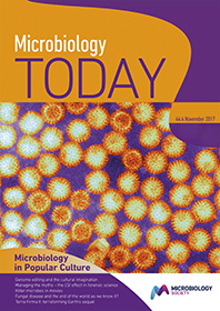 Cover of Microbiology Today, issue of November 2017