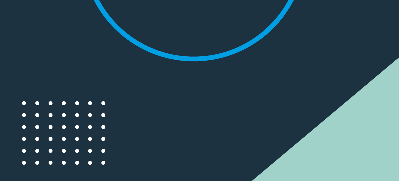 A navy banner cover with multi-coloured shapes.