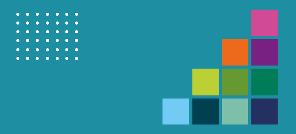 Multi-coloured steps going upwards